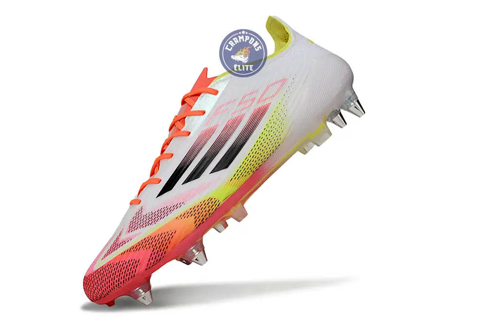 F50 Languette SG Pure Victory - Blanc/Noir/Jaune