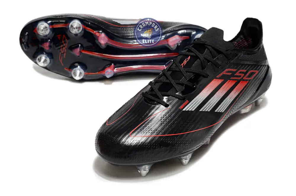 F50 Languette SG Stealth Victory - Noir/Argenté/Lucid Red