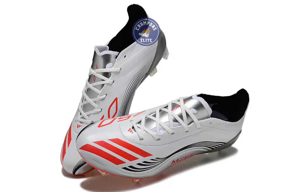 F50 MESSI ELITE FG PRESTIG10 - BLANC/LUCID RED/ARGENTÉ