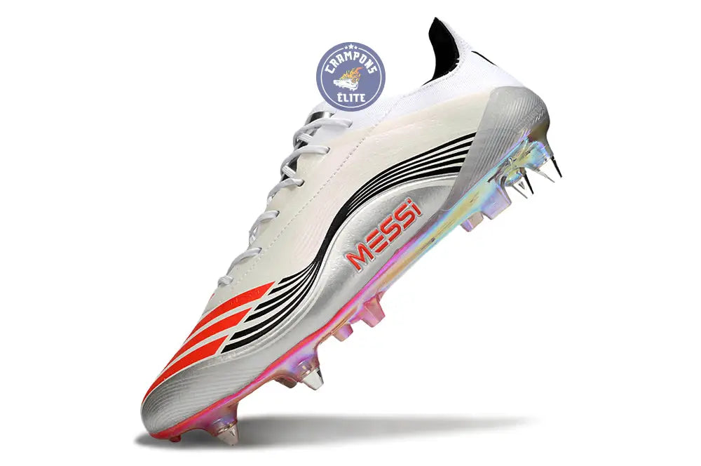 Image of F50 MESSI ELITE SG PRESTIG10 - BLANC/LUCID RED/ARGENTÉ