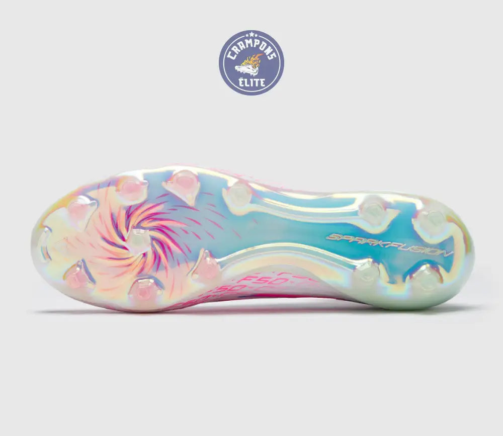 Image of F50 SPARKFUSION ELITE MID CUT ELITE FG/AG TRINITY - BLANC/ROSE ÉDITION LIMITÉE