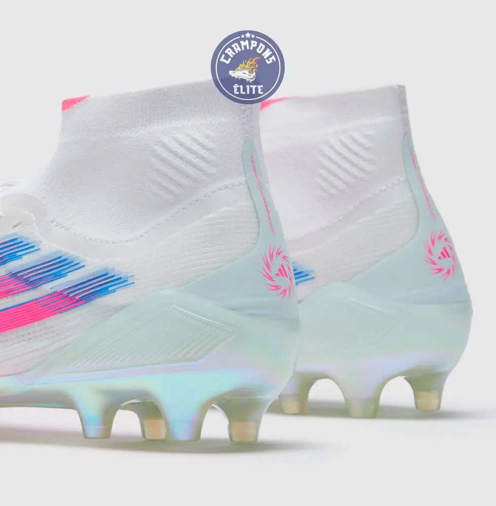 F50 SPARKFUSION ELITE MID CUT ELITE FG/AG TRINITY - BLANC/ROSE ÉDITION LIMITÉE