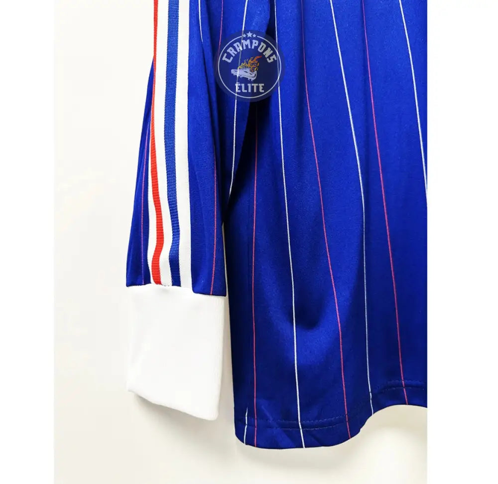 France 1980 Domicile à manches longues