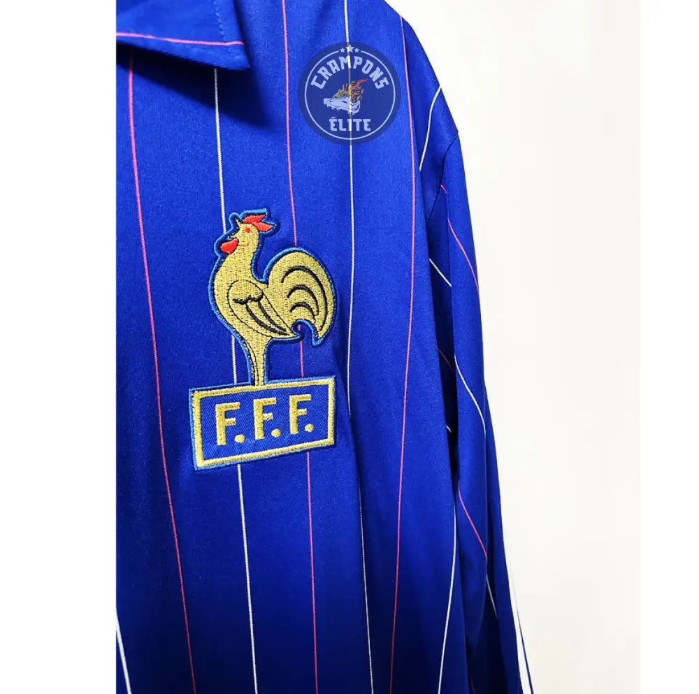 France 1980 Domicile à manches longues