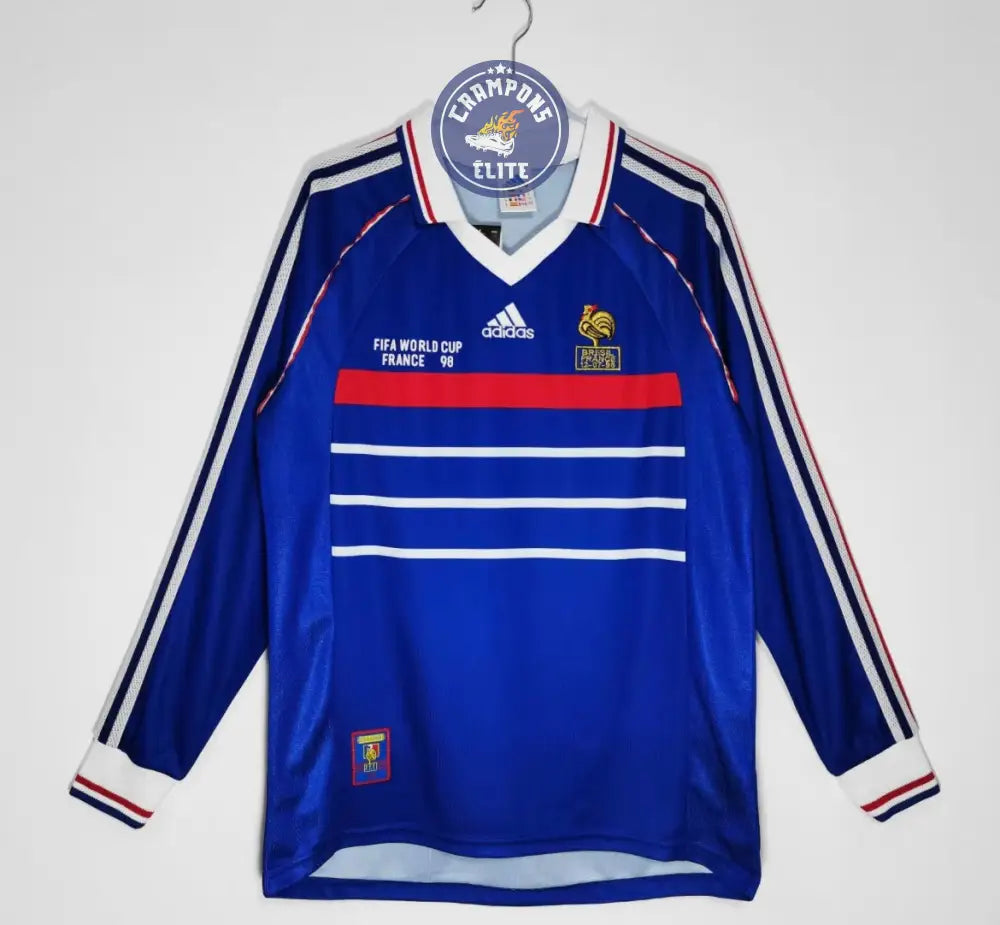 France 1998 Domicile à manches longues