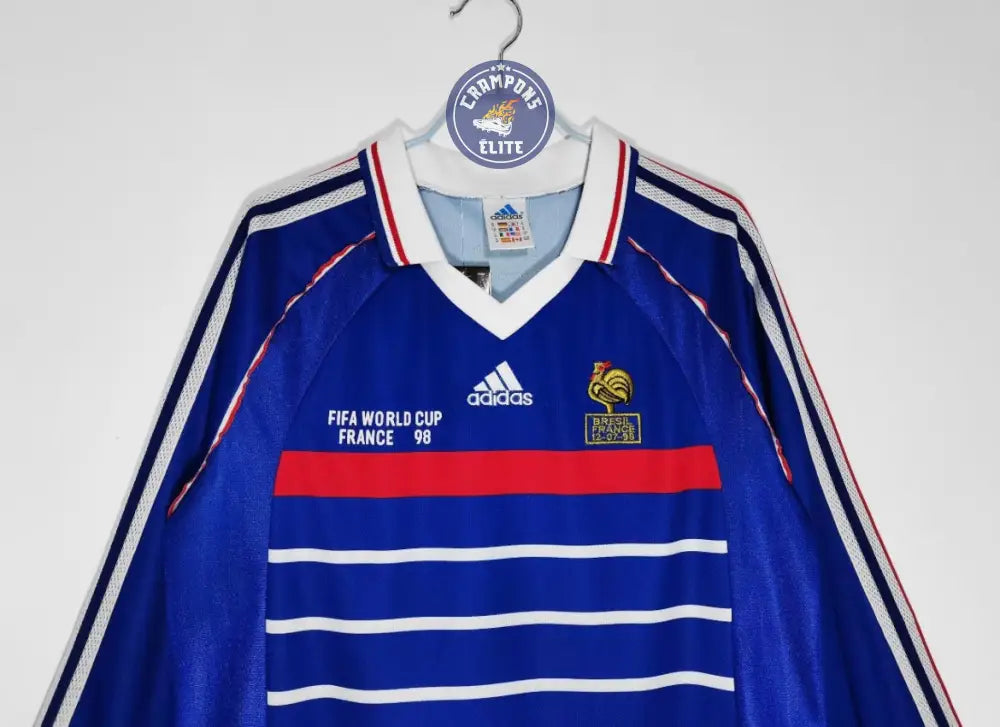 France 1998 Domicile à manches longues