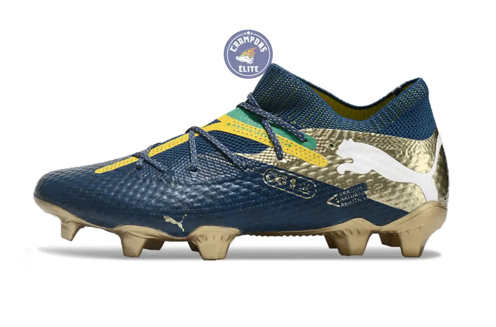 Future 7 Ultimate FG/AG NJR BNA - Sailing Blue/Marine Blue/Jaune/Grassy Green/Doré ÉDITION LIMITÉE