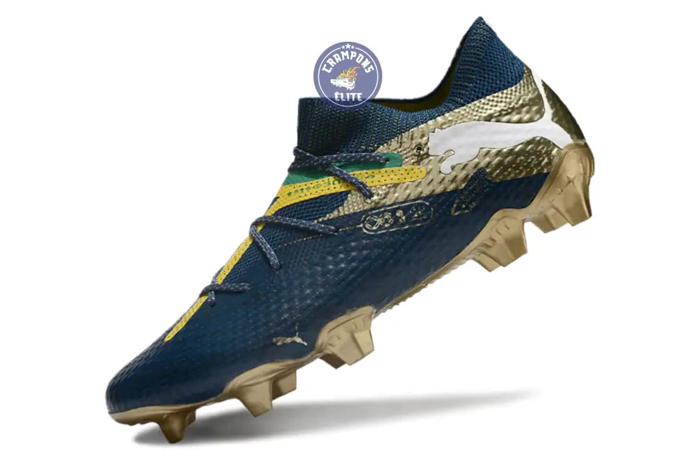 Future 7 Ultimate FG/AG NJR BNA - Sailing Blue/Marine Blue/Jaune/Grassy Green/Doré ÉDITION LIMITÉE