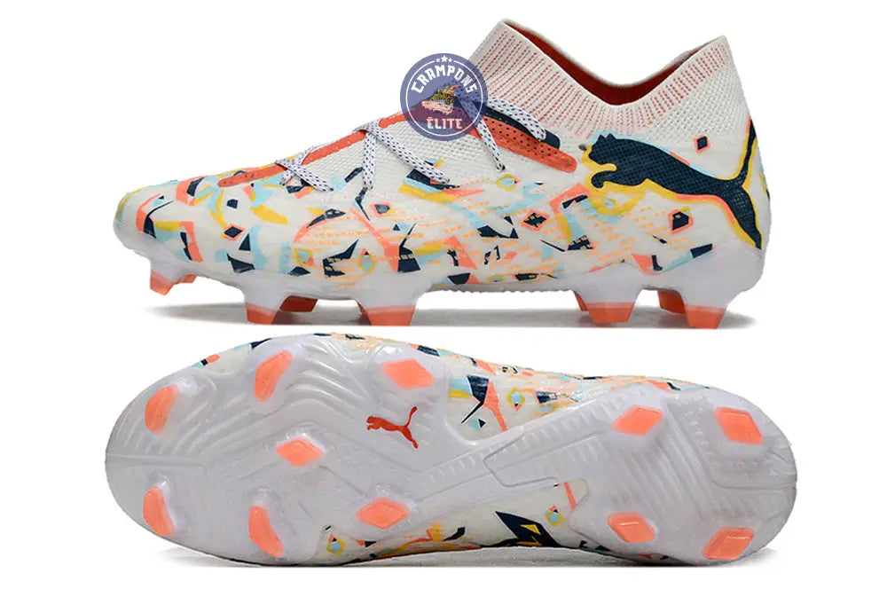 Future 7 Ultimate FG/AG NJR Creativity - Blanc/Ocean Tropic/Turquoise Surf/Hot Heat/Sun Stream ÉDITION LIMITÉE