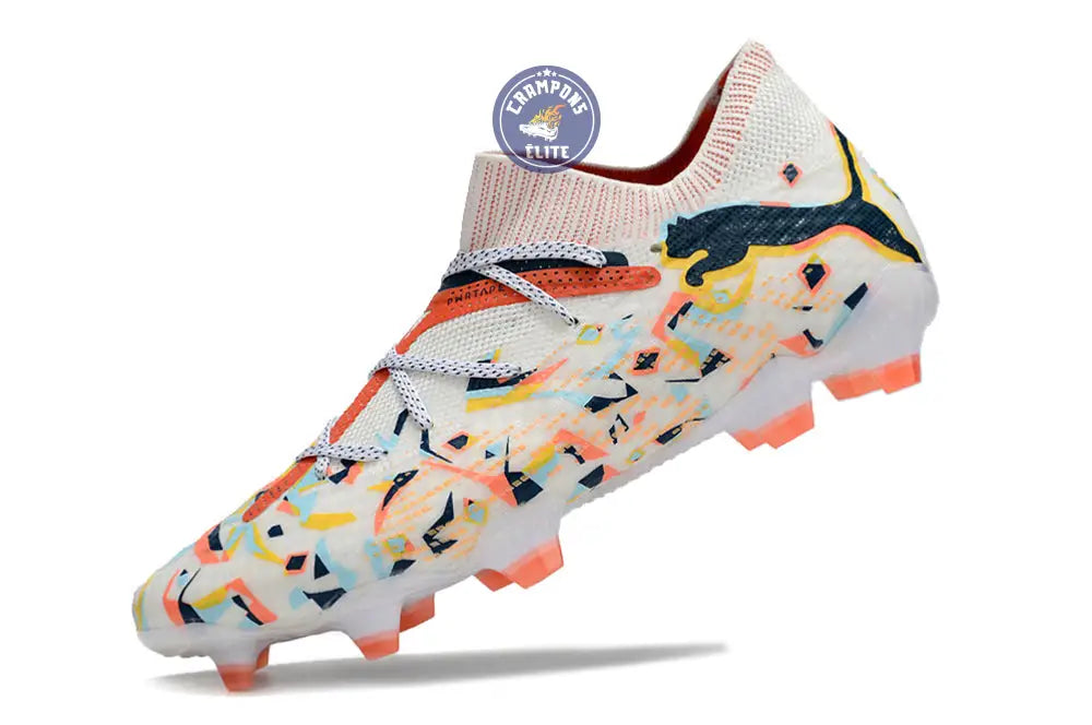 Future 7 Ultimate FG/AG NJR Creativity - Blanc/Ocean Tropic/Turquoise Surf/Hot Heat/Sun Stream ÉDITION LIMITÉE