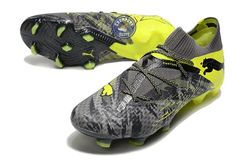 Future 7 Ultimate FG/AG Rush - Strong Gray/Cool Dark Gray/Electric Lime ÉDITION LIMITÉE