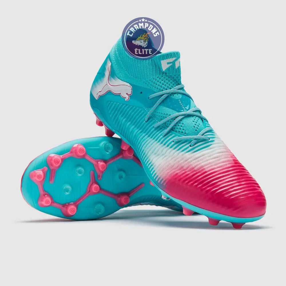 Future 8 Ultimate AG - Bleu Turquoise/Rose/Blanc