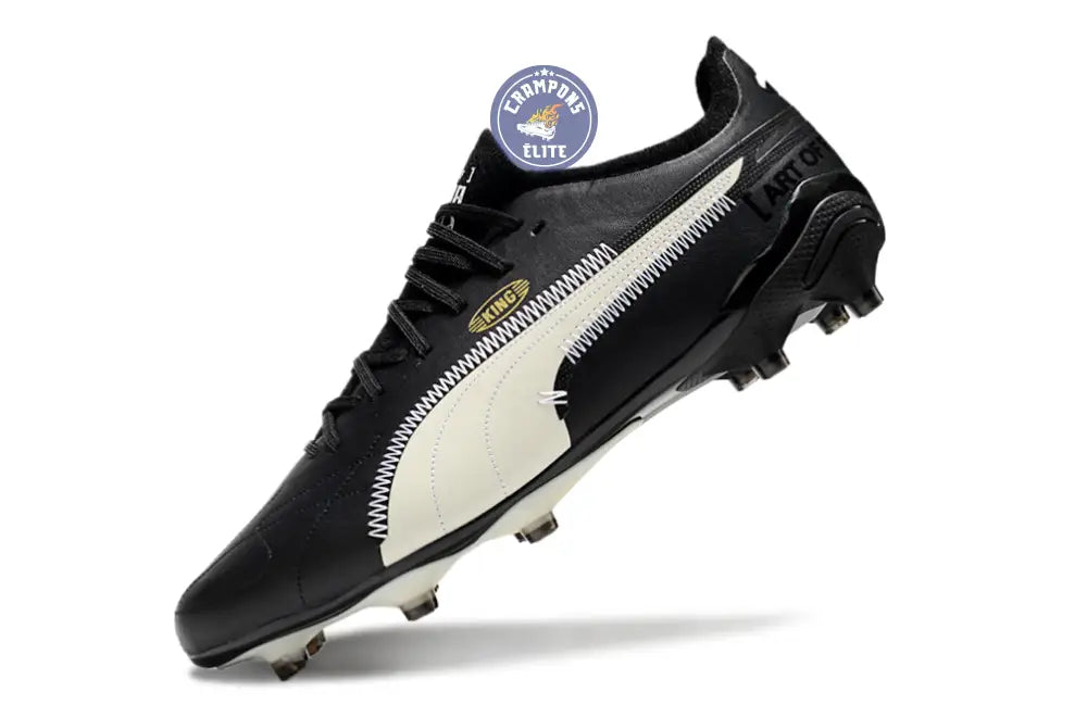 King Ultimate FG/AG Art of Football - Noir/Alpine Snow/Doré/Blanc ÉDITION LIMITÉE