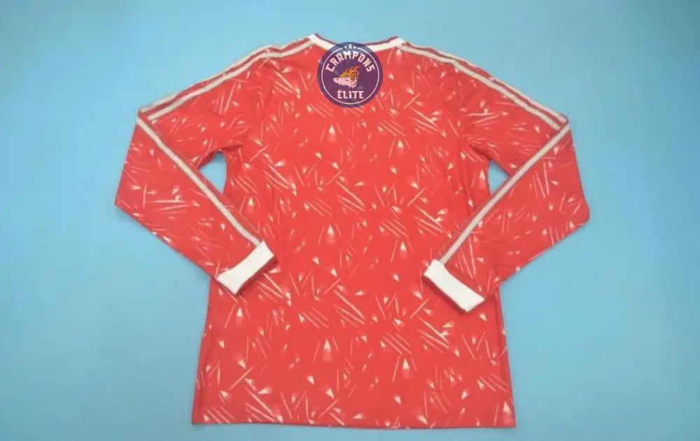 Liverpool 1989/90 Domicile à manches longues