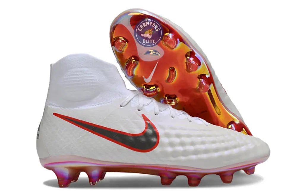 Image of MAGISTA OBRA 2 ELITE DF FG JUST DO IT - BLANC/ROUGE CRAMOISI