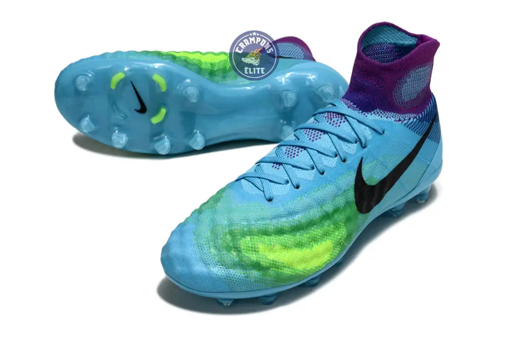 Image of Nike Magista Obra 2 FG - Bleu/Vert/Violet/Noir