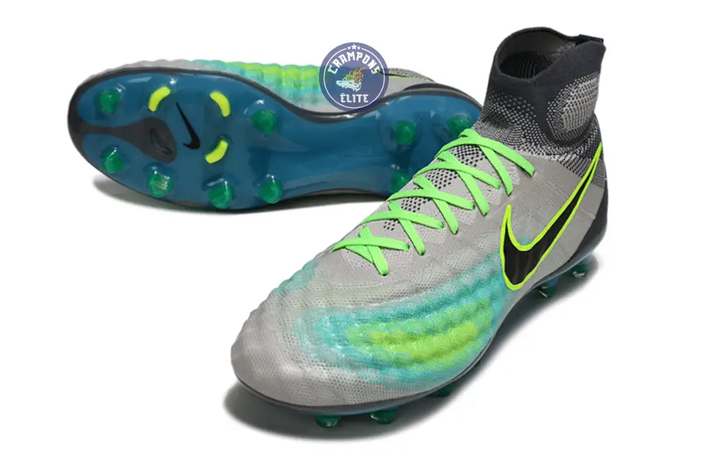 Nike Magista Obra 2 FG Pack - Gris/Vert/Vert Turquoise