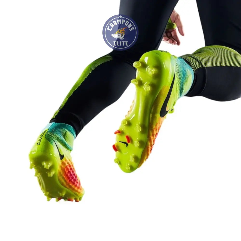 NIKE MAGISTA OBRA II FG JAUNE FLUO/ORANGE/TURQUOISE