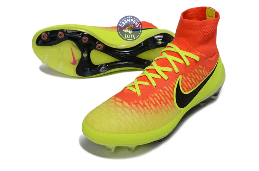 Image of Nike Magista Obra AG - Rouge/Noir/Jaune Fluo