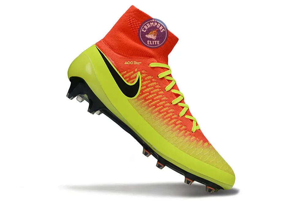 Nike Magista Obra AG - Rouge/Noir/Jaune Fluo