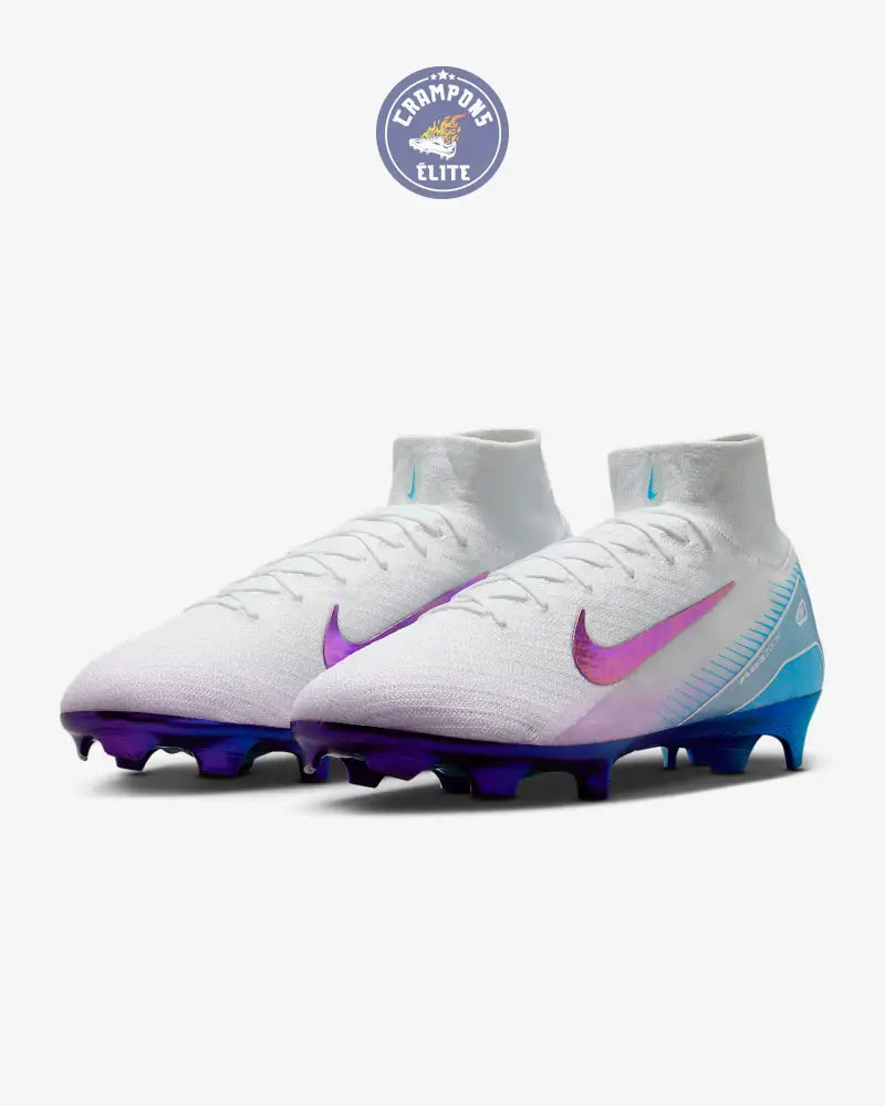 Image of Mercurial Superfly 10 Elite FG Chromatic Pack Blanc/Violet/Bleu