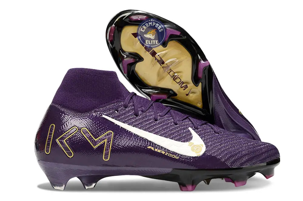 MERCURIAL SUPERFLY 10 ELITE FG MBAPPÉ PERSONAL EDITION - VIOLET/BLANC