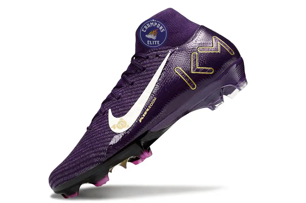 MERCURIAL SUPERFLY 10 ELITE FG MBAPPÉ PERSONAL EDITION - VIOLET/BLANC