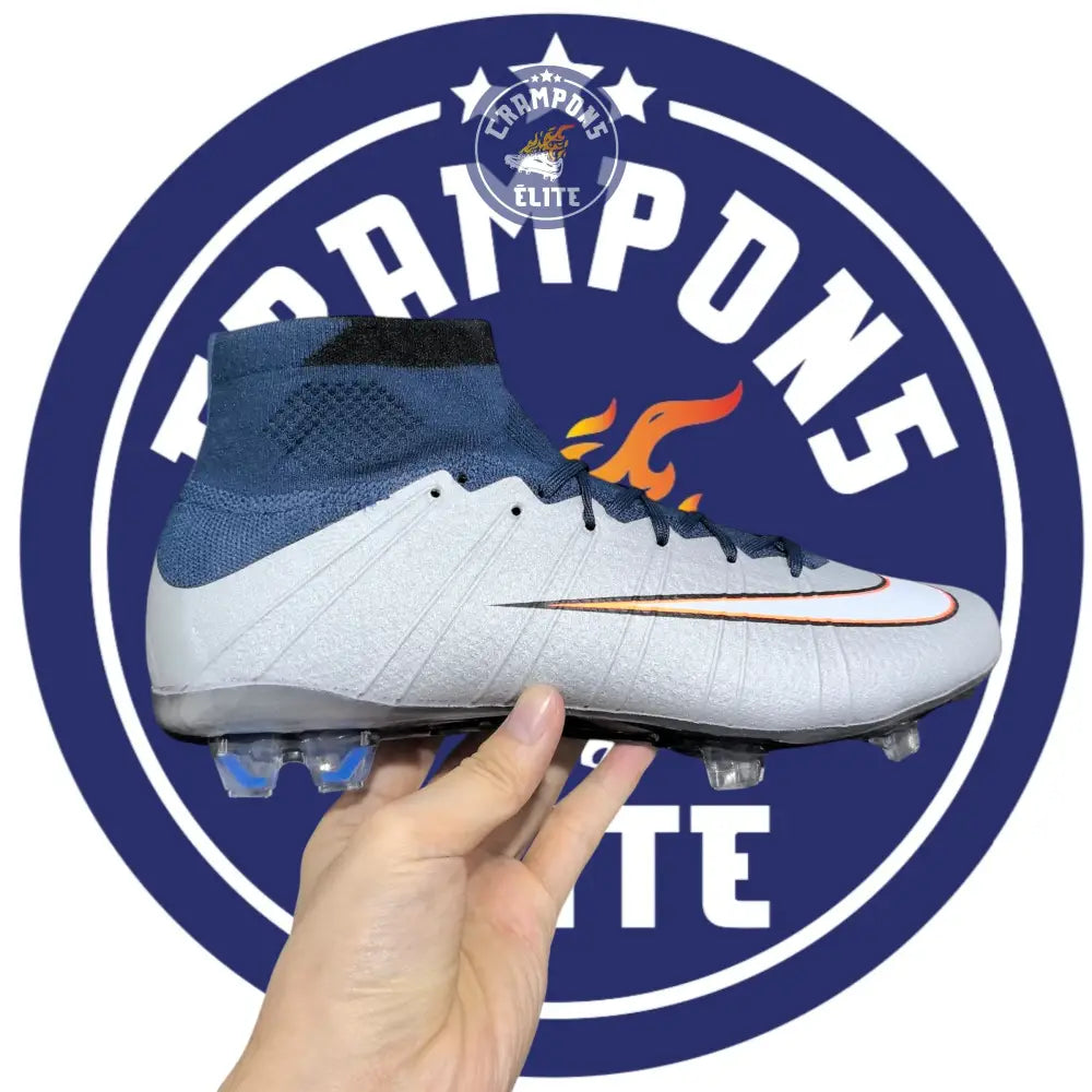 Mercurial Superfly 4 FG Gris/Orange/Bleu