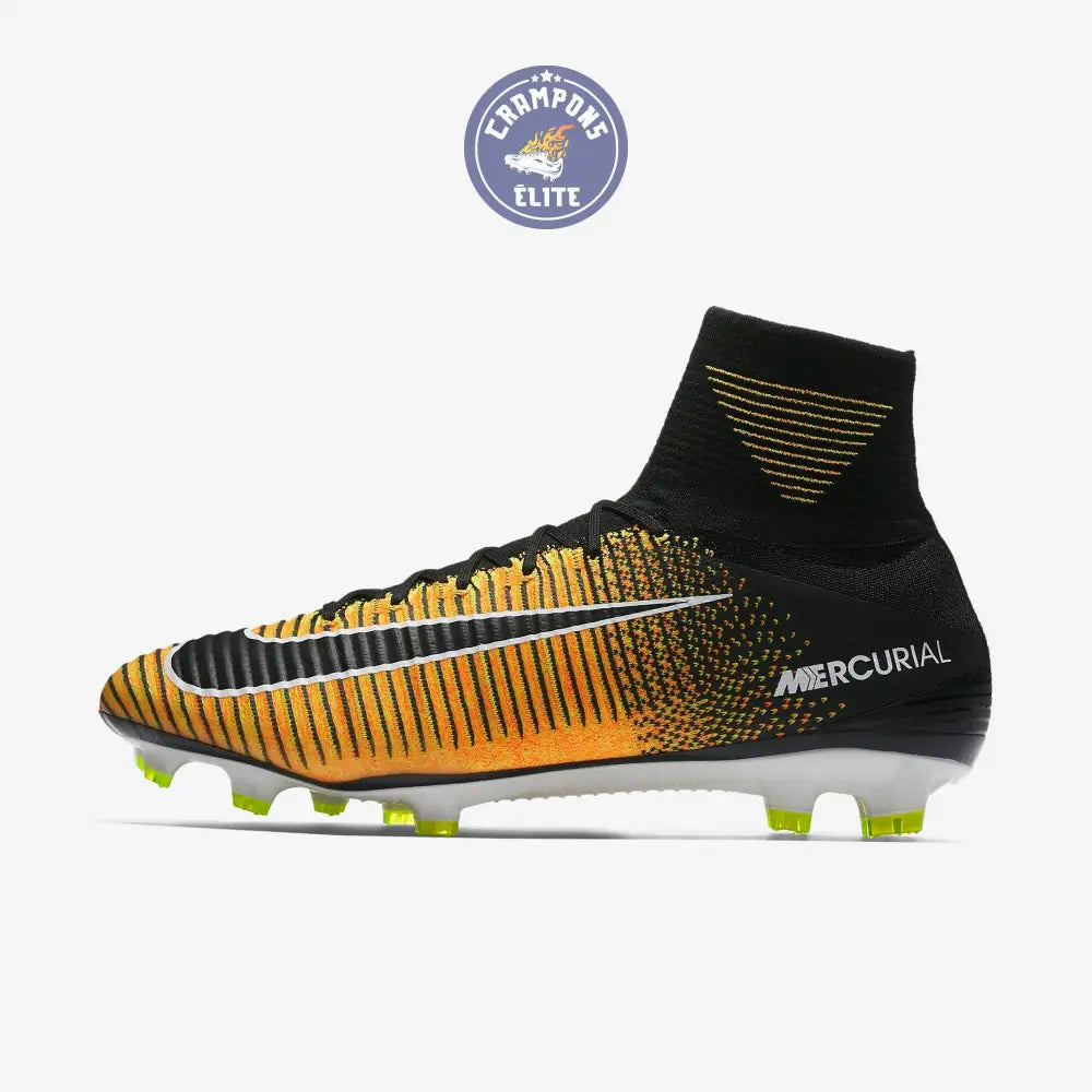 Mercurial Superfly 5 FG Lock in. Let loose. - Orange/Noir/Blanc