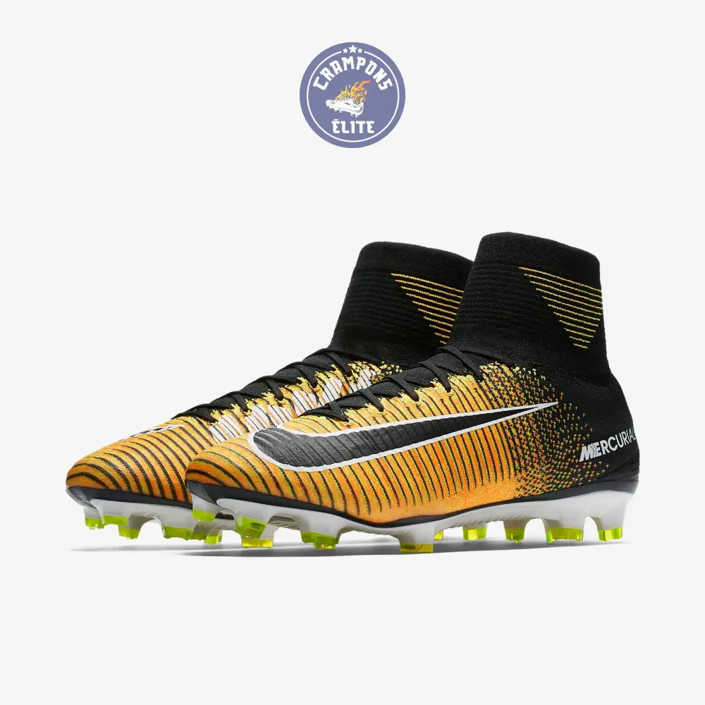 Mercurial Superfly 5 FG Lock in. Let loose. - Orange/Noir/Blanc