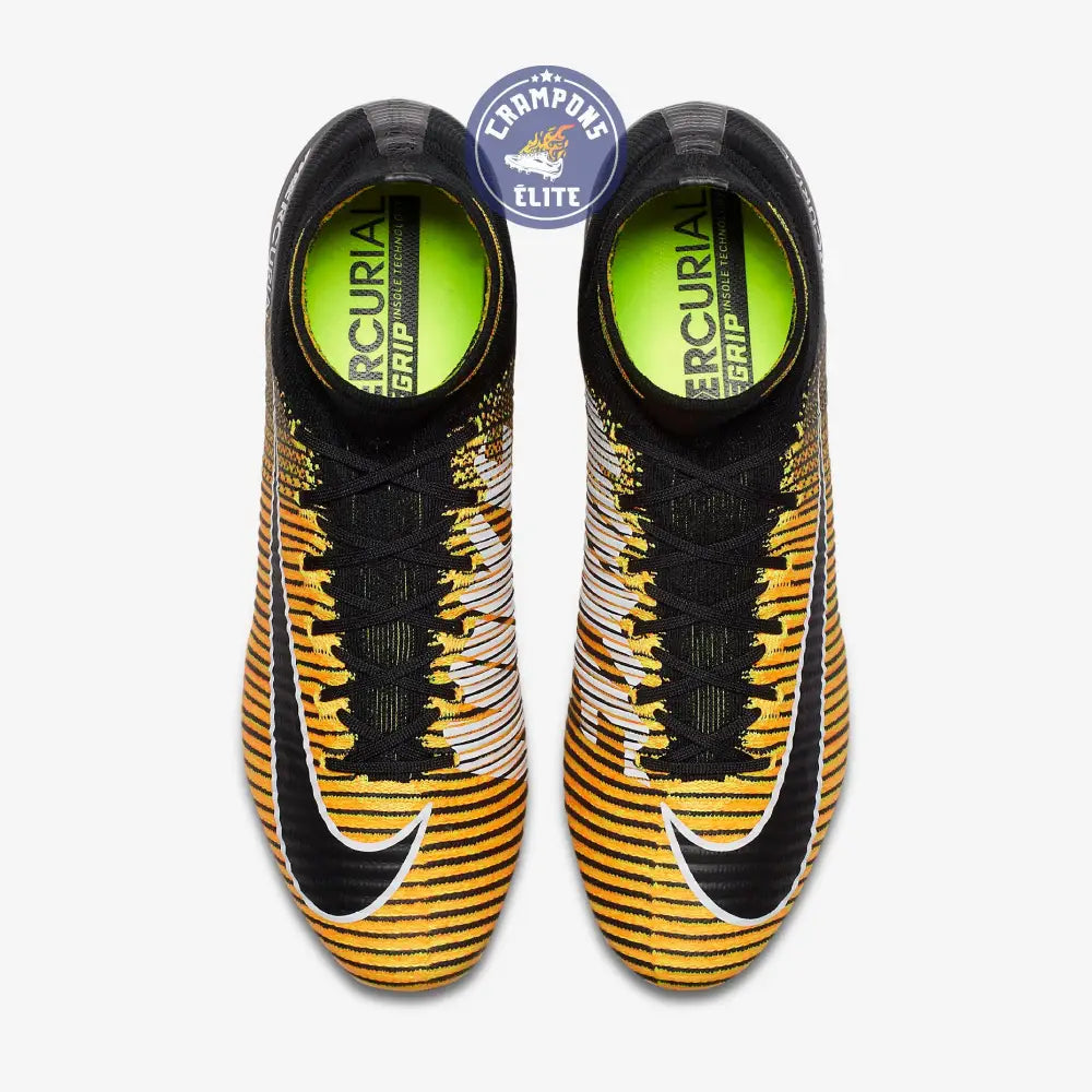Mercurial Superfly 5 FG Lock in. Let loose. - Orange/Noir/Blanc