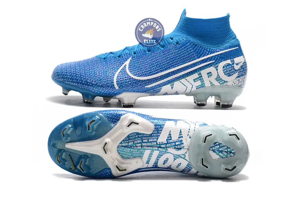 Mercurial Superfly 7 Elite FG New Lights - Bleu/Blanc