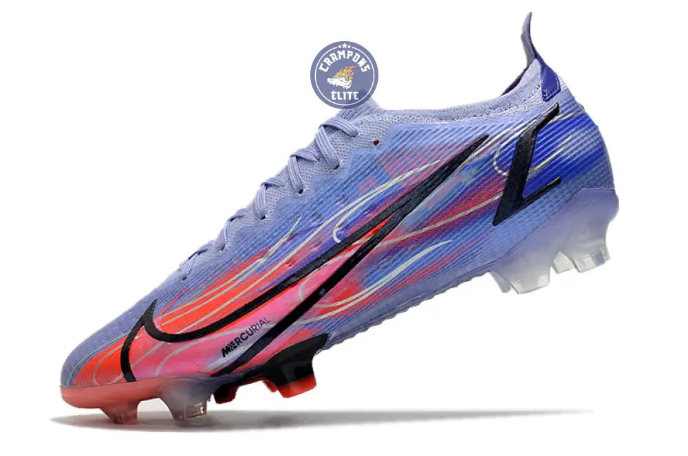 Image of MERCURIAL VAPOR 14 ELITE FG KM FLAMES - VIOLET/ARGENTÉ