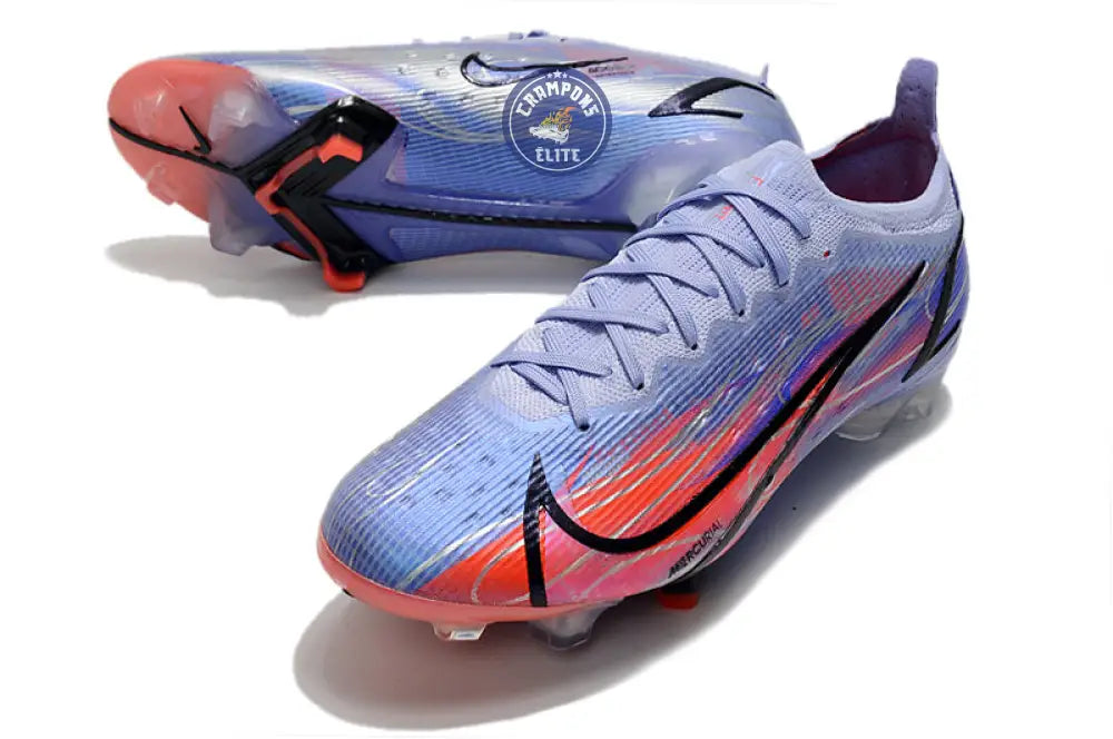 MERCURIAL VAPOR 14 ELITE FG KM FLAMES - VIOLET/ARGENTÉ