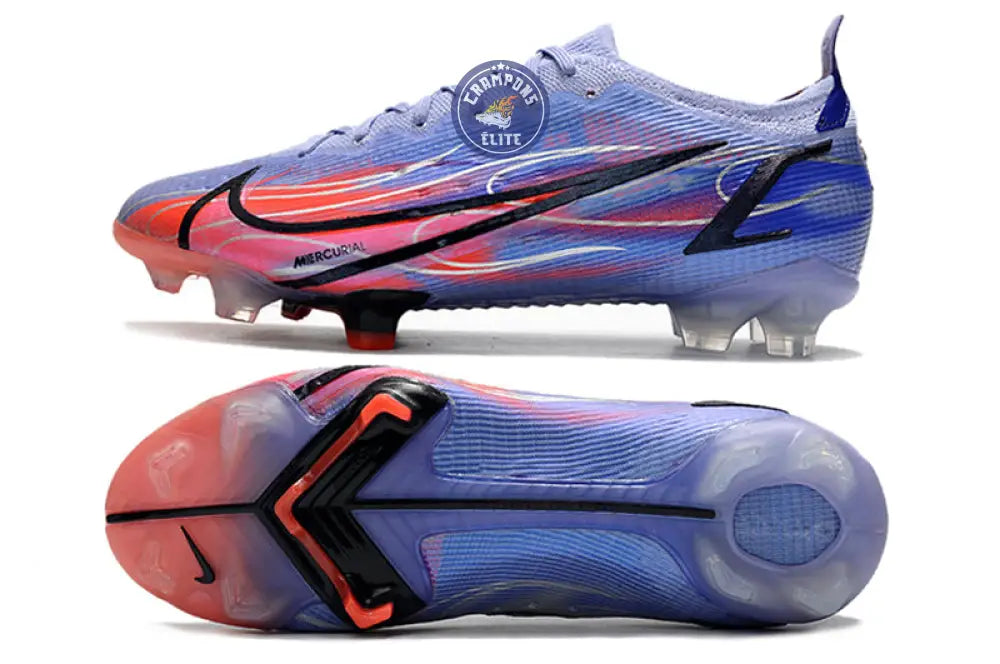 MERCURIAL VAPOR 14 ELITE FG KM FLAMES - VIOLET/ARGENTÉ