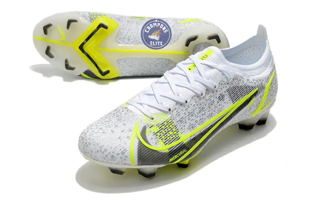 Mercurial Vapor 14 Elite FG ’White Volt’ - Blanc/Gris/Jaune Fluo