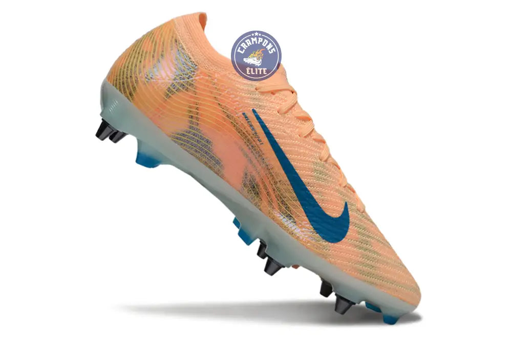 Image of MERCURIAL VAPOR 16 ELITE SG Kylian Mbappe - Orange/Bleu turquoise SG