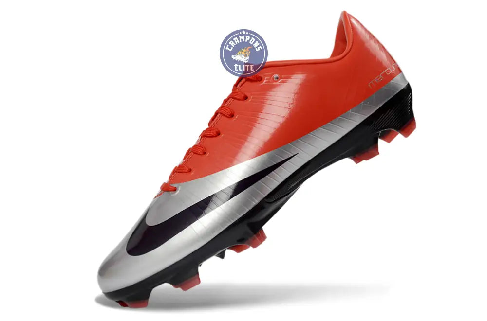 Image of Nike Air Zoom Mercurial 10 FG 25 ans de Légende - Rouge/Noir/Argenté