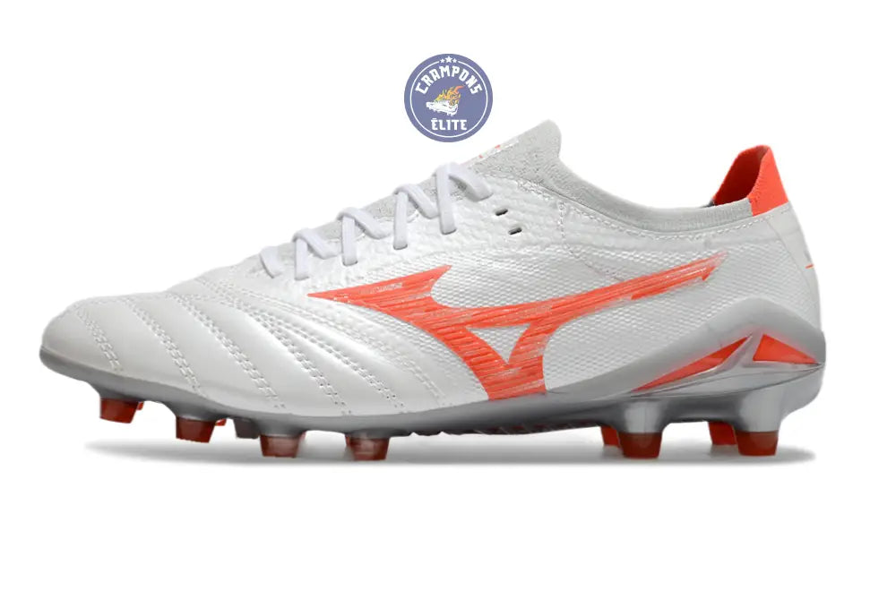 Morelia Neo 4 Beta Elite FG/AG Charge - Blanc/Radiant Red