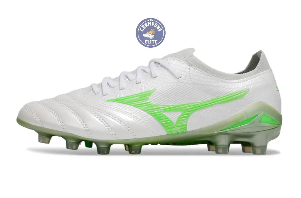 Morelia Neo 4 Beta Elite FG/AG Frontier - Blanc/Vert Néon/Cool Gray