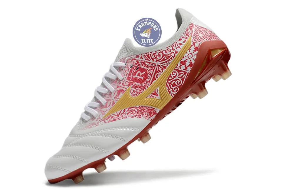 Morelia Neo 4 Beta FG/AG Sergio Ramos 4 Vol. lll - Blanc/Doré/Rouge ÉDITION LIMITÉE