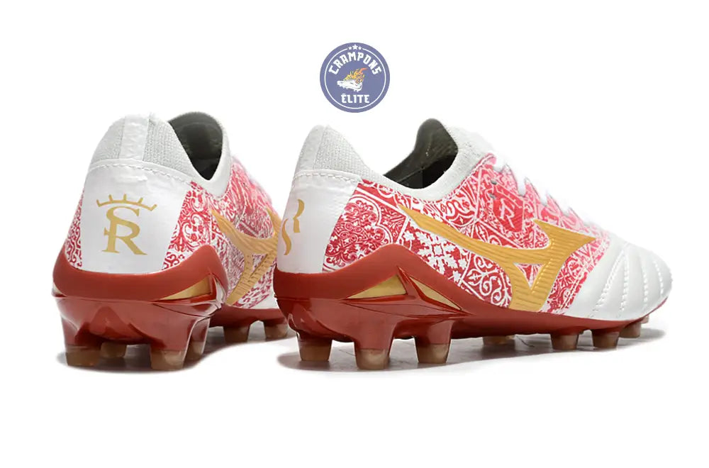 Morelia Neo 4 Beta FG/AG Sergio Ramos 4 Vol. lll - Blanc/Doré/Rouge ÉDITION LIMITÉE