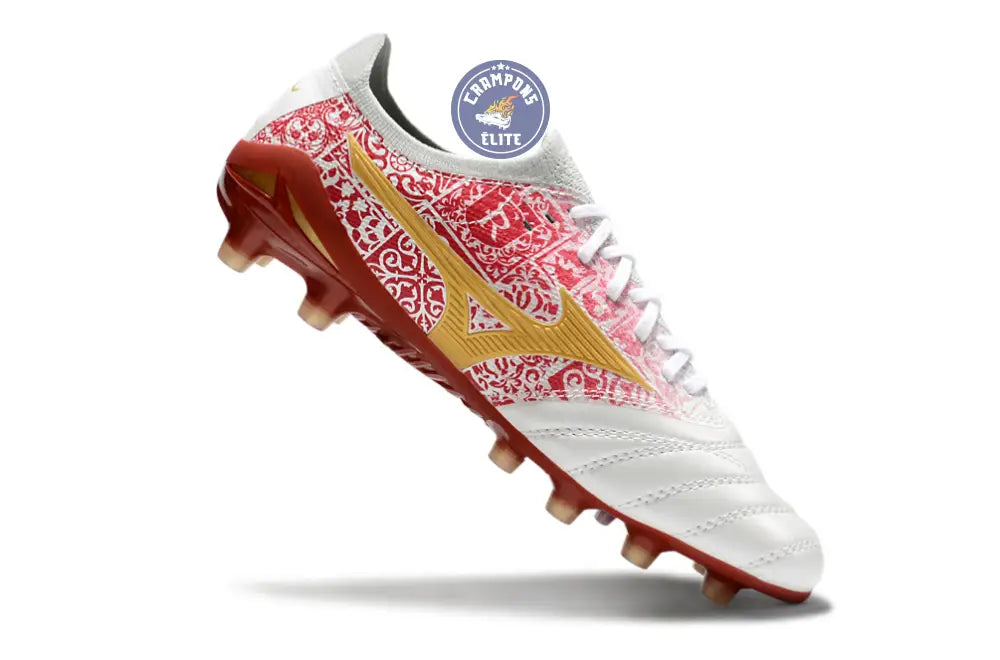 Image of Morelia Neo 4 Beta FG/AG Sergio Ramos 4 Vol. lll - Blanc/Doré/Rouge ÉDITION LIMITÉE