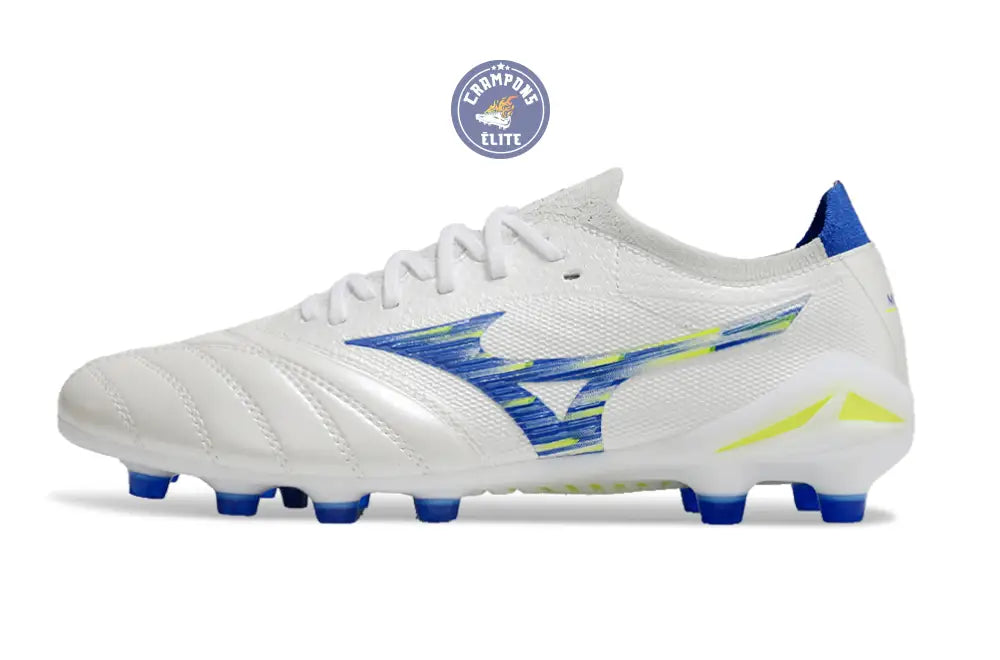 Morelia Neo 4 Elite FG/AG - Blanc/Bleu/Jaune