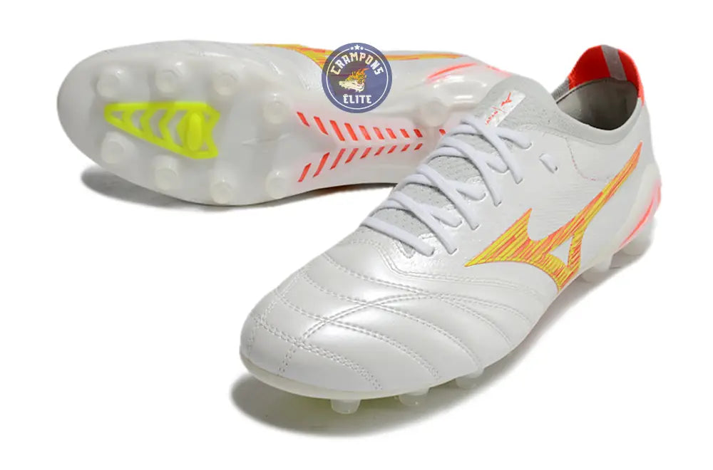 Morelia Neo 4 Elite FG/AG - Blanc/Rouge/Jaune