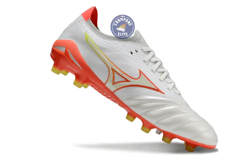 Morelia Neo 4 Elite FG/AG - Blanche/Orange/Jaune
