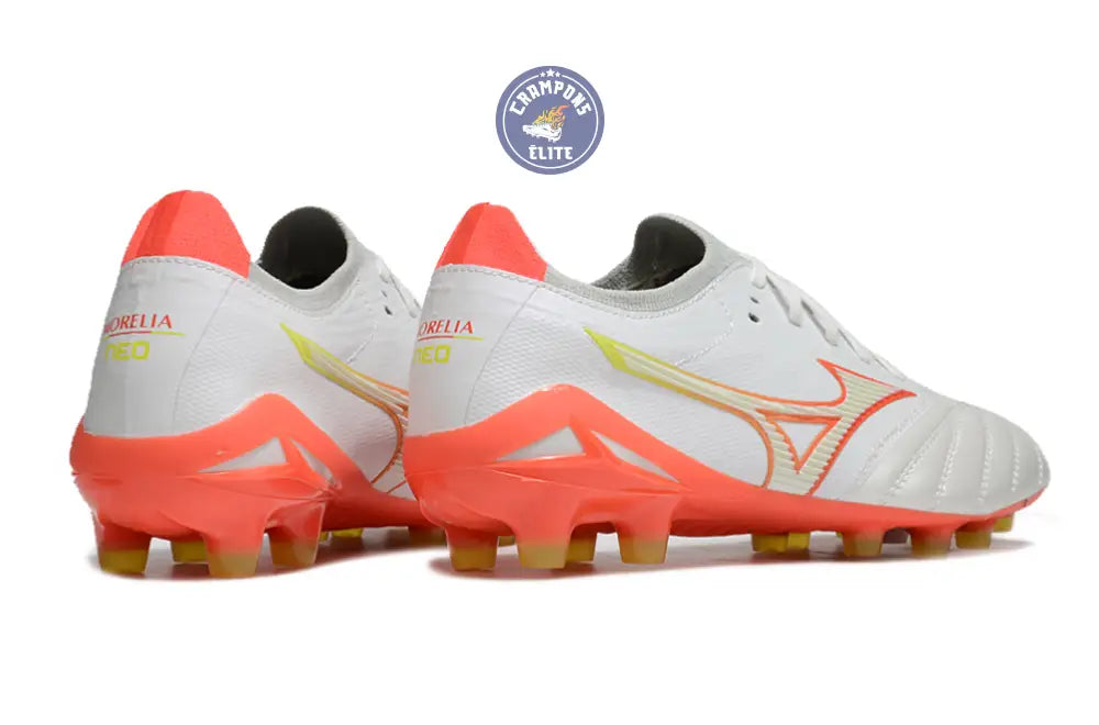 Morelia Neo 4 Elite FG/AG - Blanche/Orange/Jaune