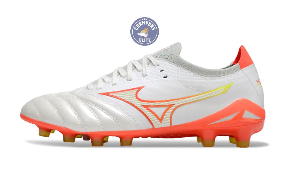 Morelia Neo 4 Elite FG/AG - Blanche/Orange/Jaune