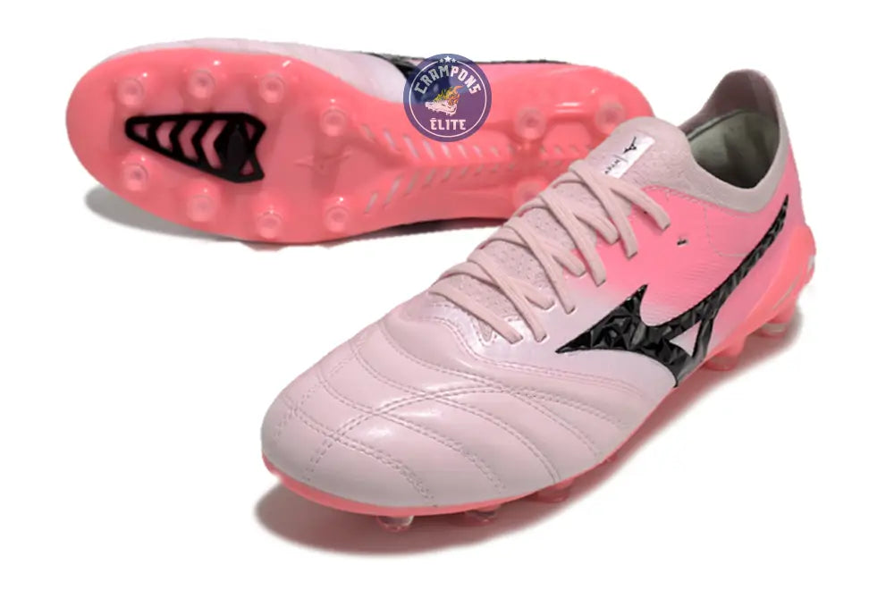 Morelia Neo 4 Elite FG/AG - Blanche/Rose/Noir