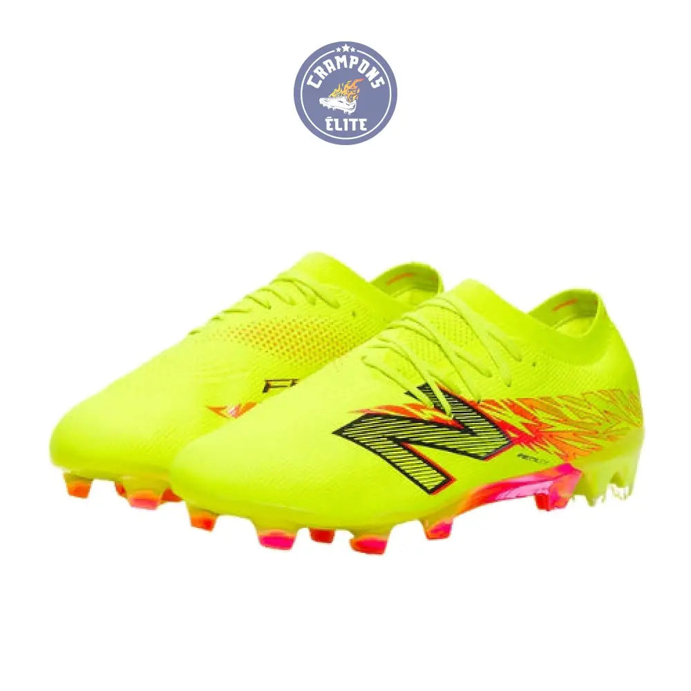New Balance FURON ELITE V8 FG - Jaune Hi-Lite/Rouge Energie